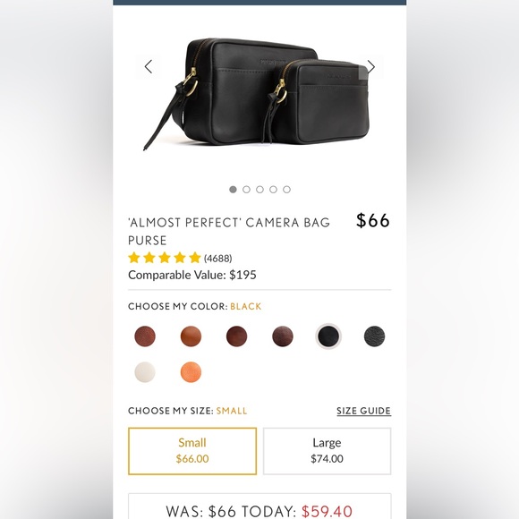 Portland Leather Black Camera bag - Picture 7 of 7